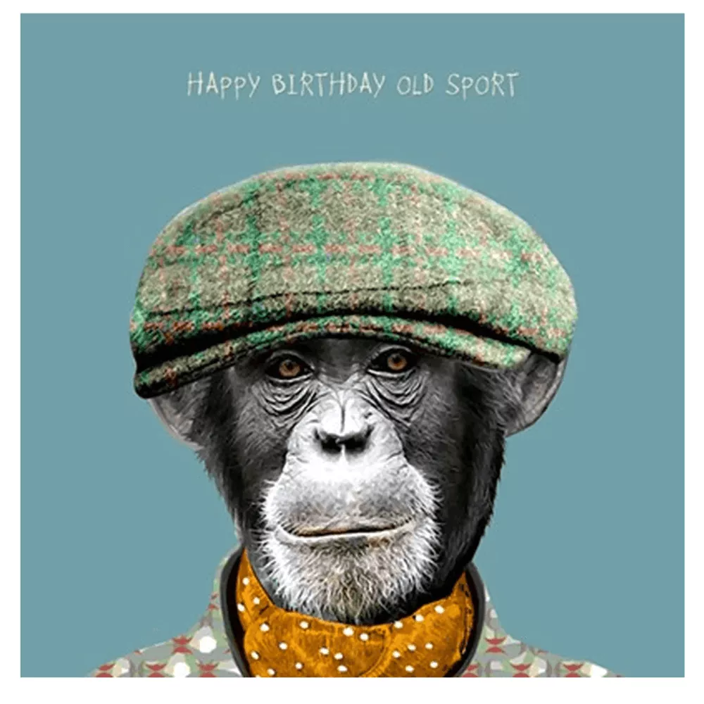 Sally Scaffardi Happy Birthday Old Sport Card